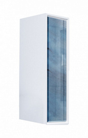 Шкаф Marka One Glass Seattle 30П левый подвесной blue marble У73219