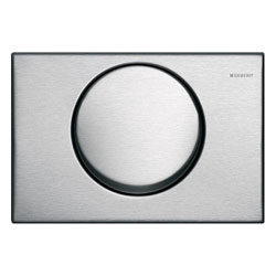 Кнопка смыва (клавиша) для инсталляции Geberit Mambo прямоугольная c кругл.кнопками сатин матовая 115.751.00.1