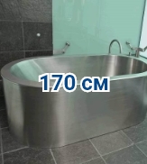 Стальные ванны 170 см