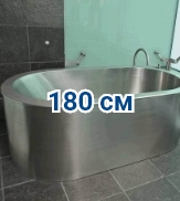 Стальные ванны 180 см