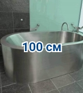 Стальные ванны 100 см