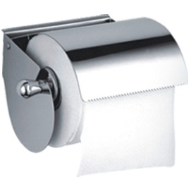 Держатель для туалетной бумаги скоба с крышкой Ledeme L501 хром Водяной