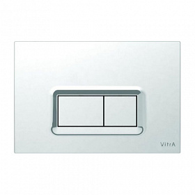 Кнопка смыва (клавиша) для инсталляции Vitra прямоугольная хром глянец 740-0680 Водяной