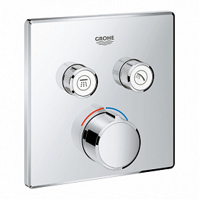 Смеситель для душа термостат (внешняя часть) Grohe Grohtherm SmartControl 29148000 хром латунь Водяной