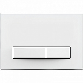 Кнопка смыва (клавиша) для инсталляции Aquatek Slim прямоугольная белая глянец KDI-0000021 Водяной