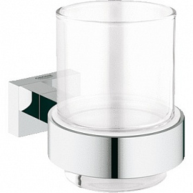 Держатель для стакана стекло Grohe Essentials Cube 40755001 хром Водяной