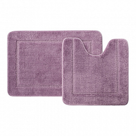 Набор ковриков для ванной комнаты и туалета Iddis Promo 65х45 термопластичная резина TPR / микрофибра фиолетовый Водяной