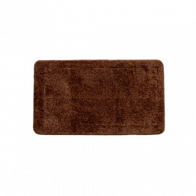 Коврик для ванной комнаты Milardo Promo 70х40 термопластичная резина TPR / микрофибра коричневый