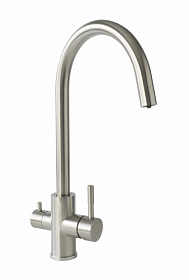Смеситель для кухни (мойки) Ukinox UM2194 SS с переключ.для фильтра питьевой воды нерж.сталь нерж. сталь