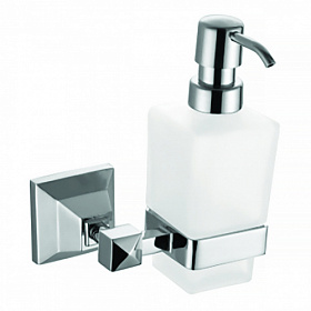 Дозатор жидкого мыла стекло мат. Azario Altre AZ-96012 хром
