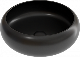 Раковина (умывальник) Ceramica Nova Element 36 чёрная накладная (чаша на столешницу) CN6050MB