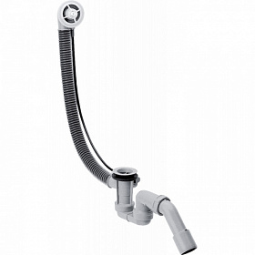 Обвязка для ванны (слив-перелив) Hansgrohe Flexaplus серая 58140180 Водяной