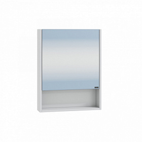 Зеркало-шкаф СаНта Сити 50 белое с полочкой 700336