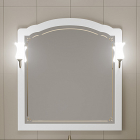 Зеркало Opadiris Лоренцо 100 белое подсветка Z0000008465 Водяной