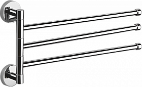 Полотенцедержатель рога 3-ые 36 см Haiba HB113 хром Водяной