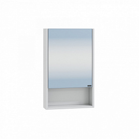 Зеркало-шкаф СаНта Сити 40 белое с полочкой 700335