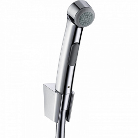 Лейка гигиеническая с держателем и шлангом Hansgrohe 1jet 32128000 хром Водяной