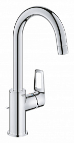 Смеситель для умывальника (раковины) Grohe BauLoop 23763001 хром латунь Водяной