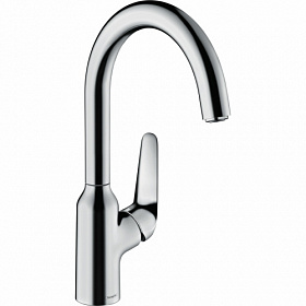 Смеситель для кухни (мойки) Hansgrohe Focus M42 71802000 хром латунь Водяной