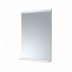 Зеркало Акватон Рене 60 белое с полочкой LED подсветка 1A222302NR010
