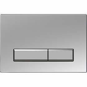Кнопка смыва (клавиша) для инсталляции Aquatek Slim прямоугольная хром матовая KDI-0000024 Водяной
