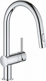 Смеситель для кухни (мойки) Grohe Minta 32321002 хром латунь Водяной