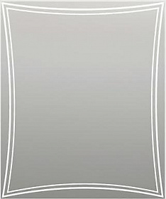 Зеркало Marka One Brio 75 Light белое LED подсветка У26295