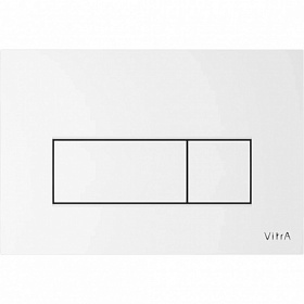 Кнопка смыва (клавиша) для инсталляции Vitra Root Square прямоугольная белая 740-2300 Водяной