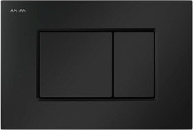 Кнопка смыва (клавиша) для инсталляции AM.PM ProC S прямоугольная чёрная матовая I070238 Водяной