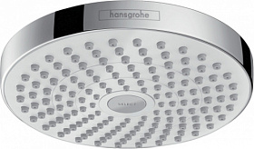 Лейка верхнего душа Hansgrohe Croma Select S 26522400 d187 мм 2-х реж. белая/хром круглая Водяной