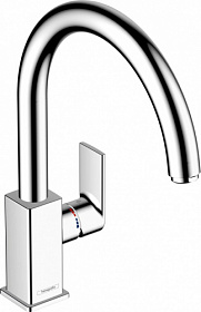 Смеситель для кухни (мойки) Hansgrohe Vernis Shape M35 71871000 хром латунь Водяной