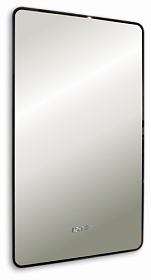 Зеркало Azario Incanto 60 черное с подогревом LED подсветка LED-00002539 Водяной