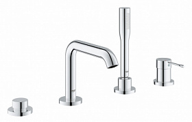 Смеситель для ванны/душа (короткий излив) Grohe Essence+ 19578001 на борт ванны на 4 отверстия хром латунь Водяной