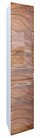 Шкаф-пенал Marka One Glass Visbaden 30П левый подвесной wood У73178 Водяной