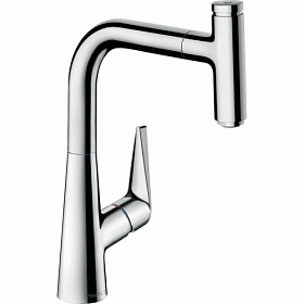 Смеситель для кухни (мойки) Hansgrohe Talis Select S 72822000 вытяжной излив хром латунь Водяной