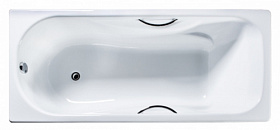 Ванна чугун 180х80 Универсал Сибирячка прямоугольная с ручками ножки отдельно