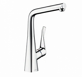 Смеситель для кухни (мойки) Hansgrohe Metris 14822000 хром латунь Водяной