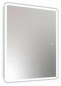 Зеркало-шкаф Континент Emotion Led 60x80 белое LED подсветка МВК028 Водяной