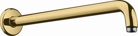 Кронштейн для лейки верхнего душа Hansgrohe 27413990 длина 389 мм золото латунь Водяной