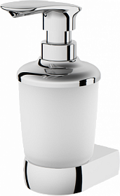 Дозатор жидкого мыла 0,25 л стекло/металл AM.PM Sensation A3036900 хром/белый Водяной