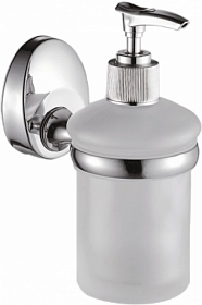 Дозатор жидкого мыла 0,2 л стекло мат. Haiba HB16 HB1627 хром