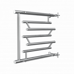 Полотенцесушитель нерж Ника Econ М-О змеевик - 600х400 м/о 600 бок. подкл. с полочкой водяной хром ПМ-3 60/40 Водяной