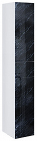 Шкаф-пенал Marka One Glass Lacio 30П правый подвесной black stone У73170