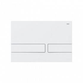 Кнопка смыва (клавиша) для инсталляции Iddis Unifix 006 прямоугольная белая матовая UNI06MWi77 Водяной