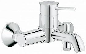 Смеситель для ванны/душа (короткий излив) Grohe BauClassic 32865000 хром латунь Водяной