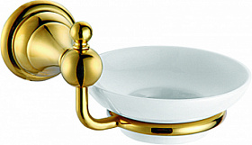 Держатель для мыла металл/керамика Azario Elvia AZ-91108G золото Водяной