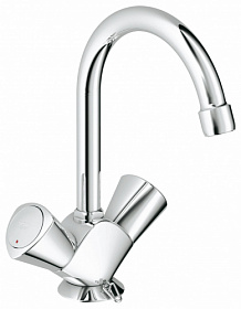 Смеситель для умывальника (раковины) Grohe Costa S 21338001 хром латунь Водяной