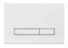Кнопка смыва (клавиша) для инсталляции Cersanit BLICK прямоугольная белый глянец  Водяной