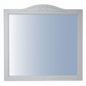 Зеркало Azario Carolina 82 белое с серебряной патиной CS00068637