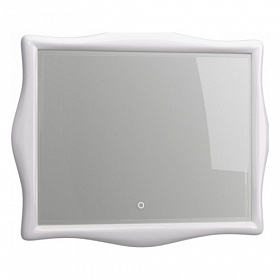 Зеркало Aima Amethyst 80*100 Light белое с подогревом LED подсветка У51944